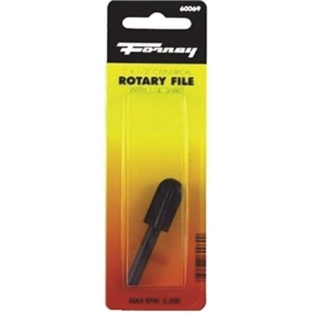 Forney Forney Industries Inc 60069 Rotary File Rounded Top Cylindrical 1 x 0.5 in. 8914798